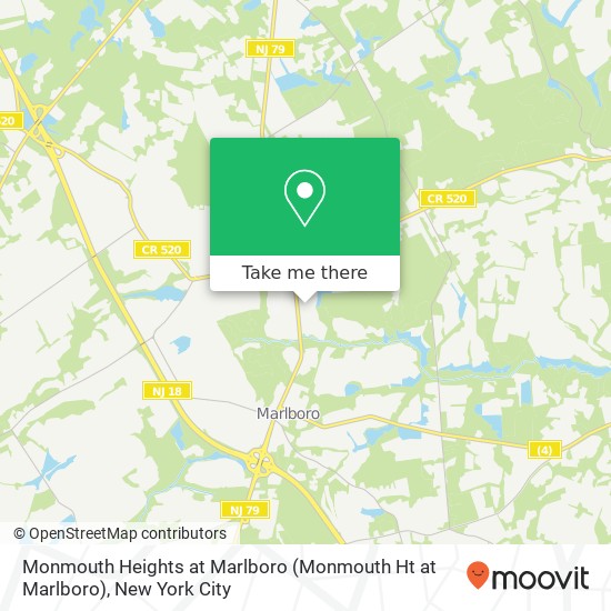 Monmouth Heights at Marlboro map