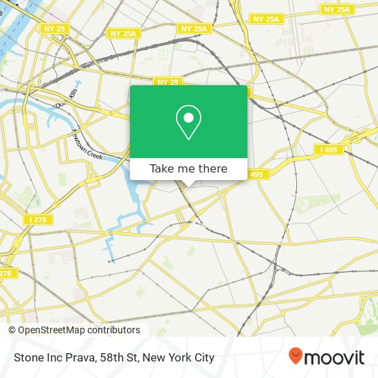 Stone Inc Prava, 58th St map