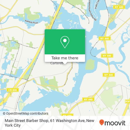 Mapa de Main Street Barber Shop, 61 Washington Ave