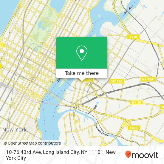 10-76 43rd Ave, Long Island City, NY 11101 map