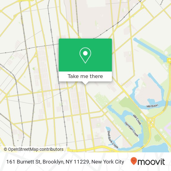 161 Burnett St, Brooklyn, NY 11229 map