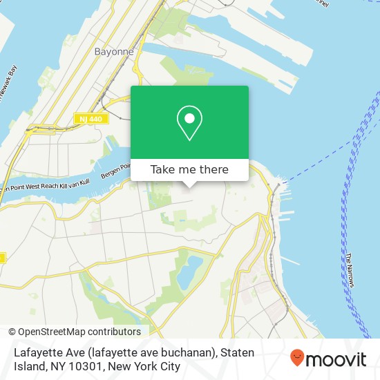 Lafayette Ave (lafayette ave buchanan), Staten Island, NY 10301 map