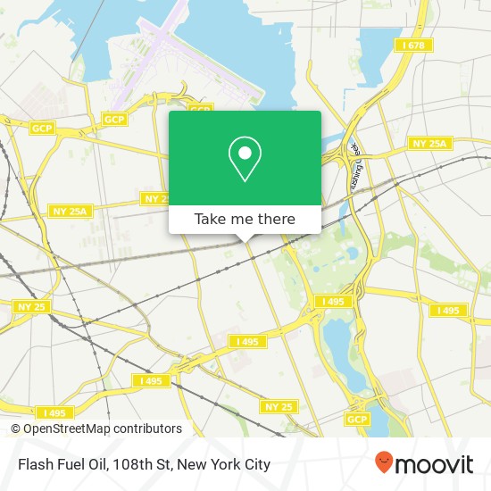 Flash Fuel Oil, 108th St map