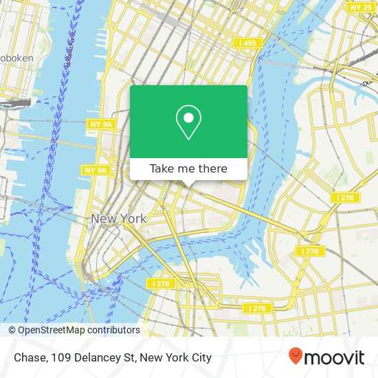 Mapa de Chase, 109 Delancey St