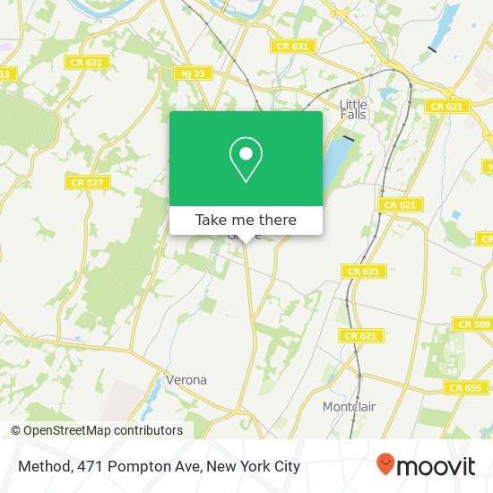 Mapa de Method, 471 Pompton Ave