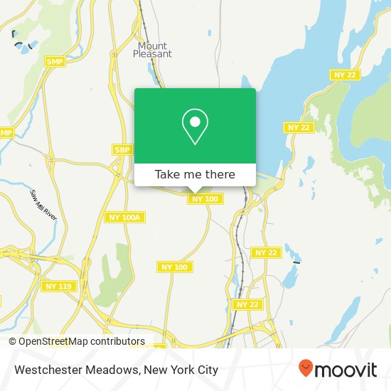 Mapa de Westchester Meadows