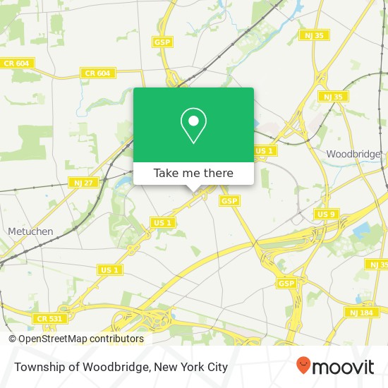 Mapa de Township of Woodbridge