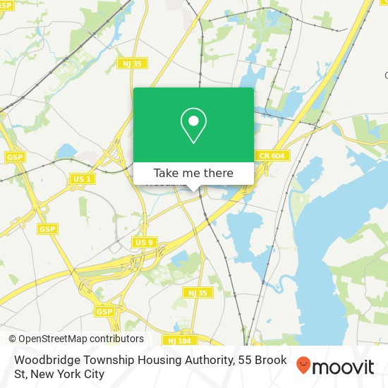 Woodbridge Township Housing Authority, 55 Brook St map