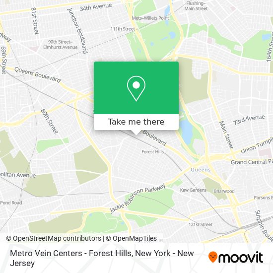 Mapa de Metro Vein Centers - Forest Hills