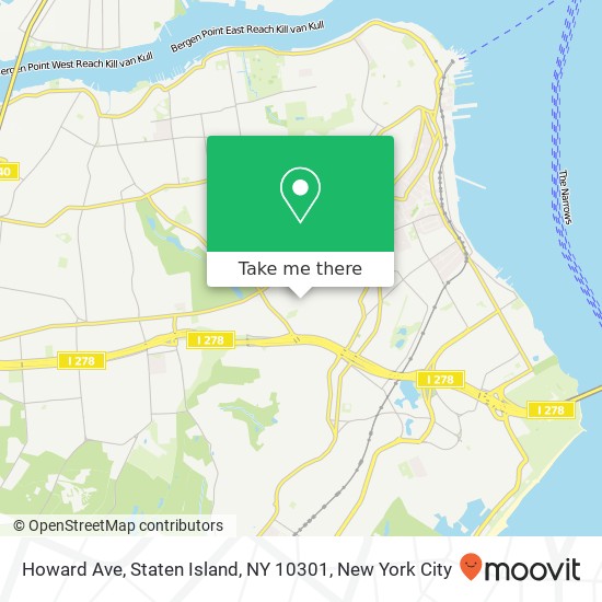 Mapa de Howard Ave, Staten Island, NY 10301