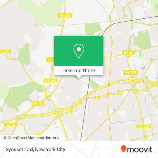 Mapa de Syosset Taxi