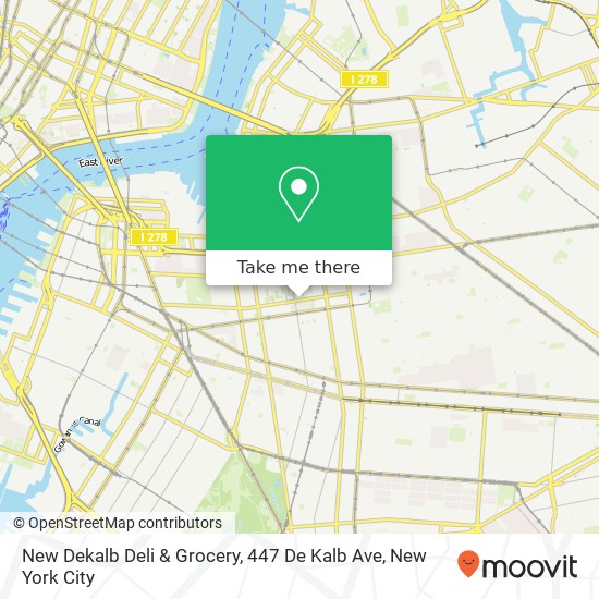 New Dekalb Deli & Grocery, 447 De Kalb Ave map