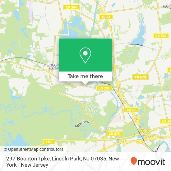 Mapa de 297 Boonton Tpke, Lincoln Park, NJ 07035