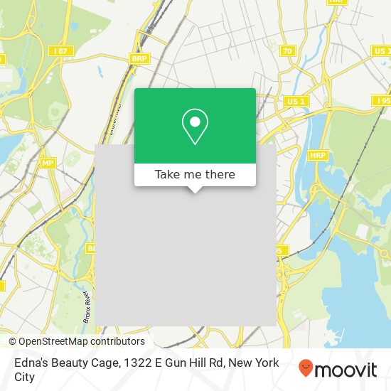 Edna's Beauty Cage, 1322 E Gun Hill Rd map