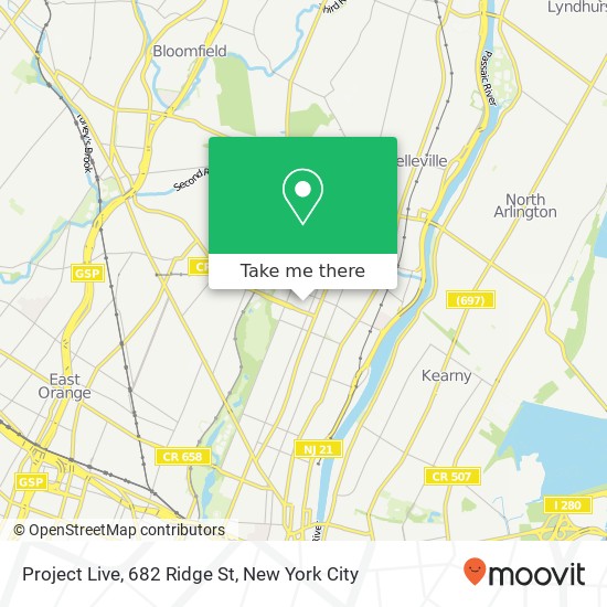 Mapa de Project Live, 682 Ridge St