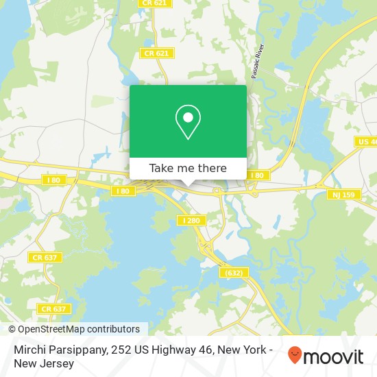 Mirchi Parsippany, 252 US Highway 46 map