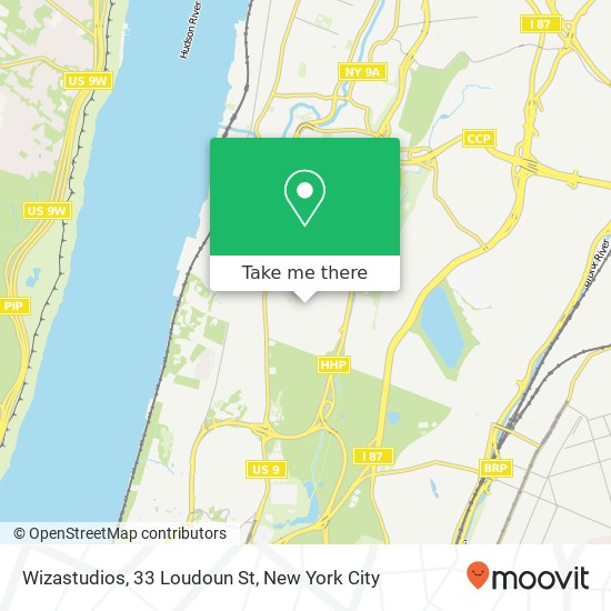 Mapa de Wizastudios, 33 Loudoun St