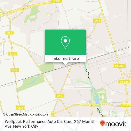 Mapa de Wolfpack Performance Auto Car Care, 267 Merritt Ave