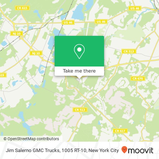 Jim Salerno GMC Trucks, 1005 RT-10 map