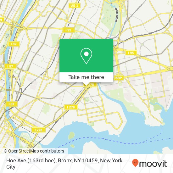 Hoe Ave (163rd hoe), Bronx, NY 10459 map