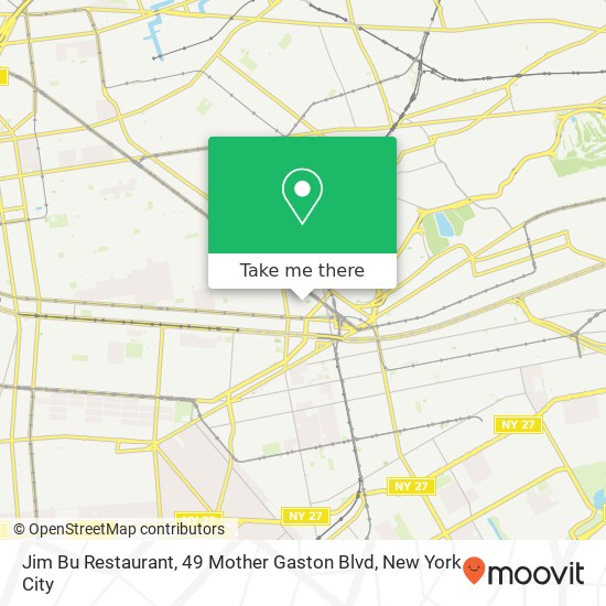 Jim Bu Restaurant, 49 Mother Gaston Blvd map