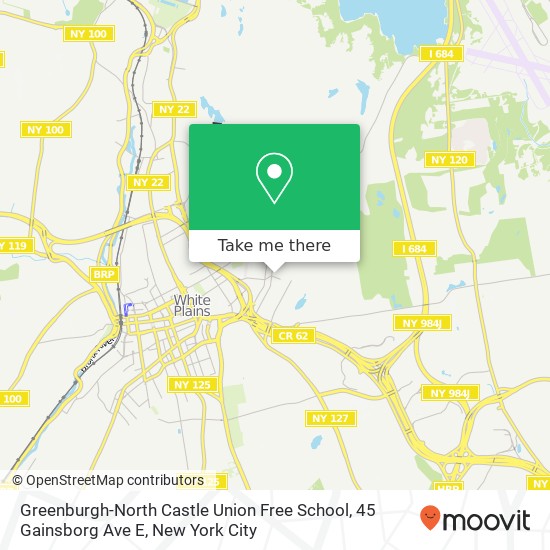 Greenburgh-North Castle Union Free School, 45 Gainsborg Ave E map