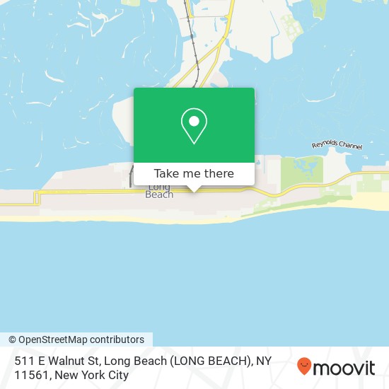 Mapa de 511 E Walnut St, Long Beach (LONG BEACH), NY 11561