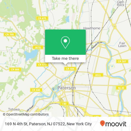 Mapa de 169 N 4th St, Paterson, NJ 07522
