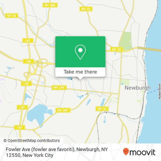 Fowler Ave (fowler ave favoriti), Newburgh, NY 12550 map