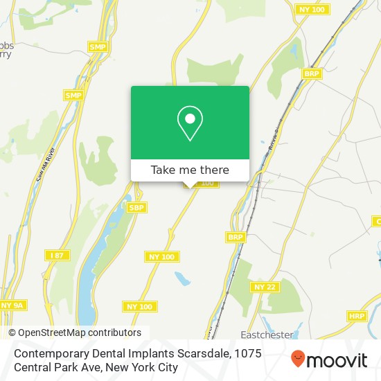 Contemporary Dental Implants Scarsdale, 1075 Central Park Ave map