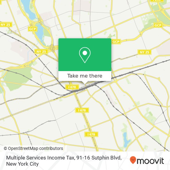 Multiple Services Income Tax, 91-16 Sutphin Blvd map