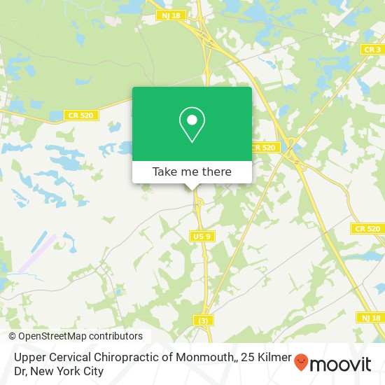 Mapa de Upper Cervical Chiropractic of Monmouth,, 25 Kilmer Dr