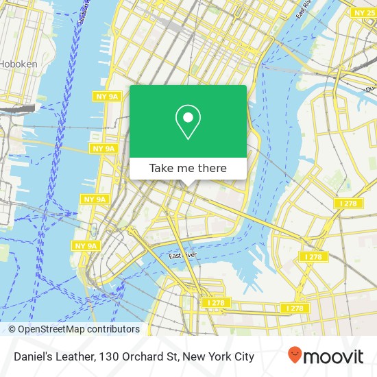 Daniel's Leather, 130 Orchard St map