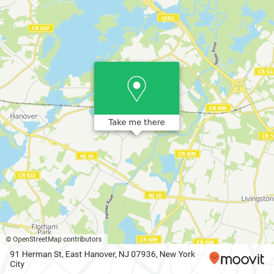 91 Herman St, East Hanover, NJ 07936 map