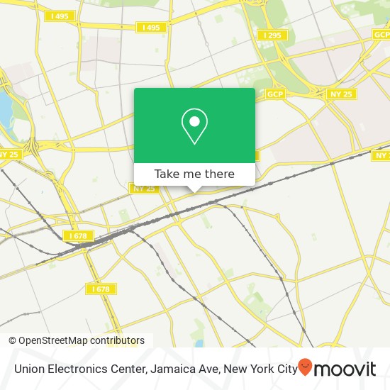 Mapa de Union Electronics Center, Jamaica Ave