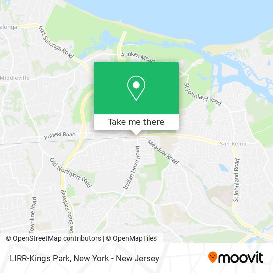 LIRR-Kings Park map