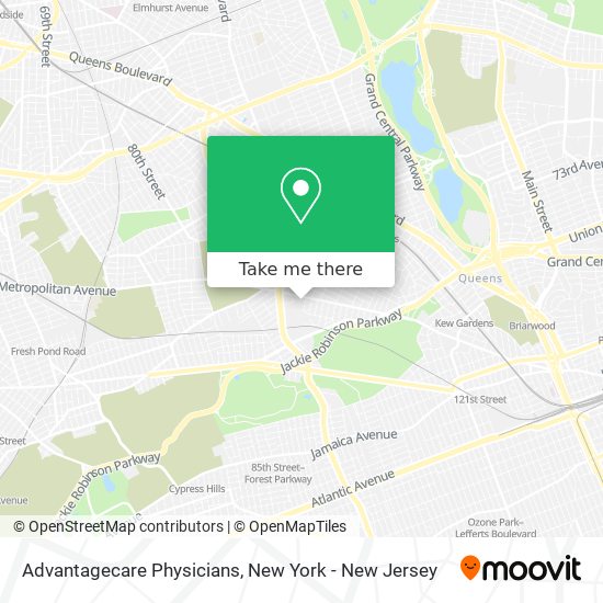 Advantagecare Physicians map