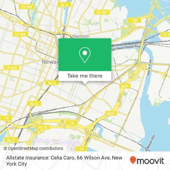 Allstate Insurance: Celia Caro, 66 Wilson Ave map