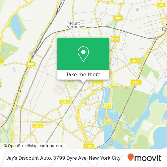 Mapa de Jay's Discount Auto, 3799 Dyre Ave