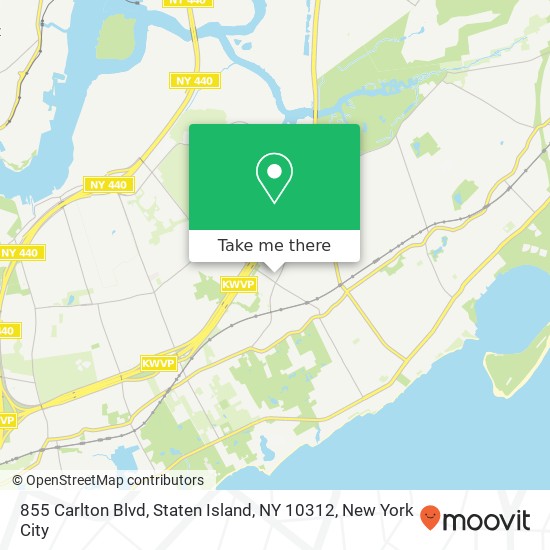 855 Carlton Blvd, Staten Island, NY 10312 map