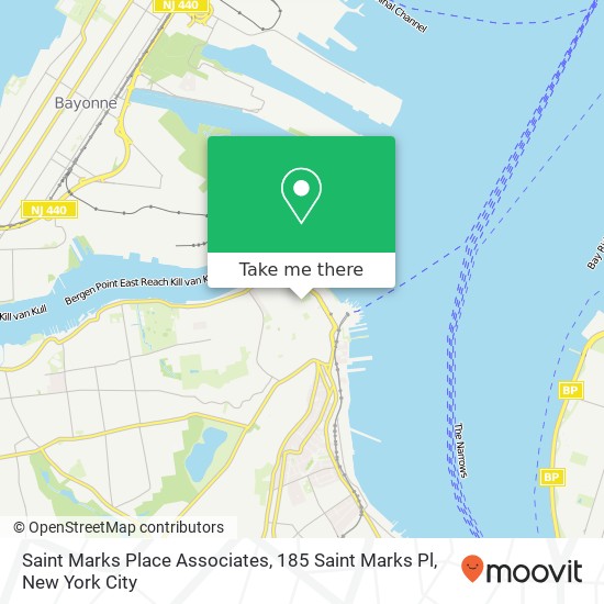 Mapa de Saint Marks Place Associates, 185 Saint Marks Pl