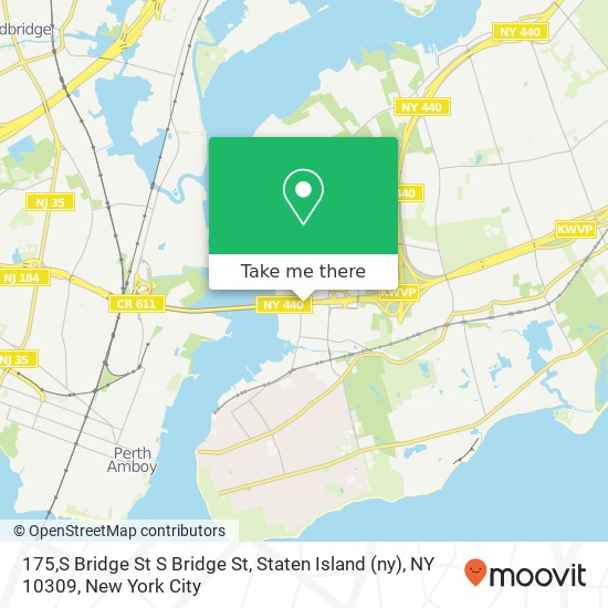 Mapa de 175,S Bridge St S Bridge St, Staten Island (ny), NY 10309