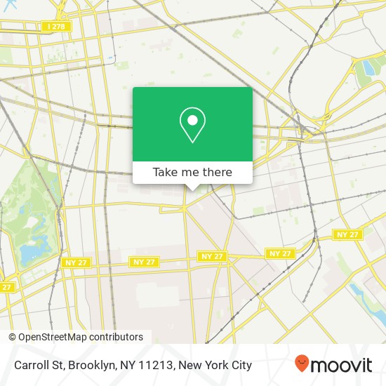 Mapa de Carroll St, Brooklyn, NY 11213