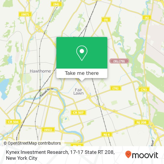 Kynex Investment Research, 17-17 State RT 208 map