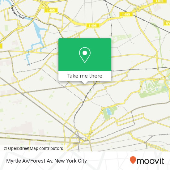 Myrtle Av/Forest Av map