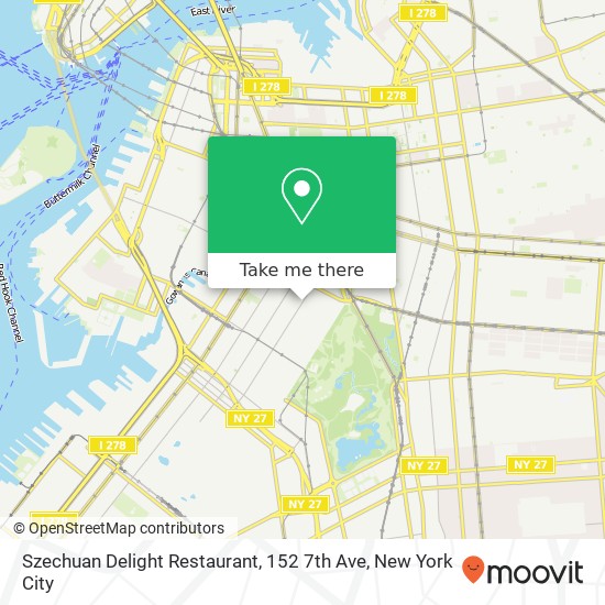 Szechuan Delight Restaurant, 152 7th Ave map