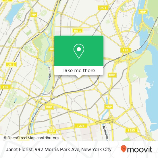 Janet Florist, 992 Morris Park Ave map