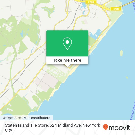 Staten Island Tile Store, 624 Midland Ave map