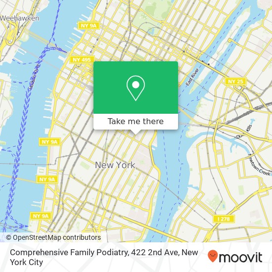 Mapa de Comprehensive Family Podiatry, 422 2nd Ave