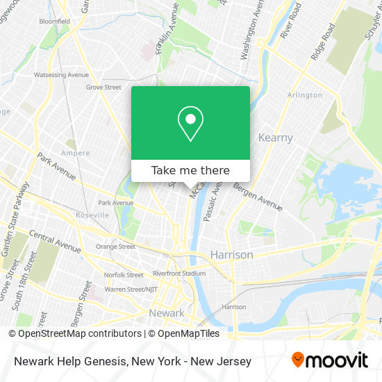 Mapa de Newark Help Genesis